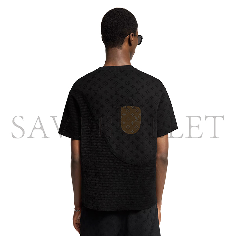 LOUIS VUITTON GRAPHIC JACQUARD SHORT-SLEEVED CREWNECK 1AHCMV
